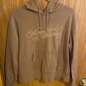 vintage brown aeropostale cropped hoodie